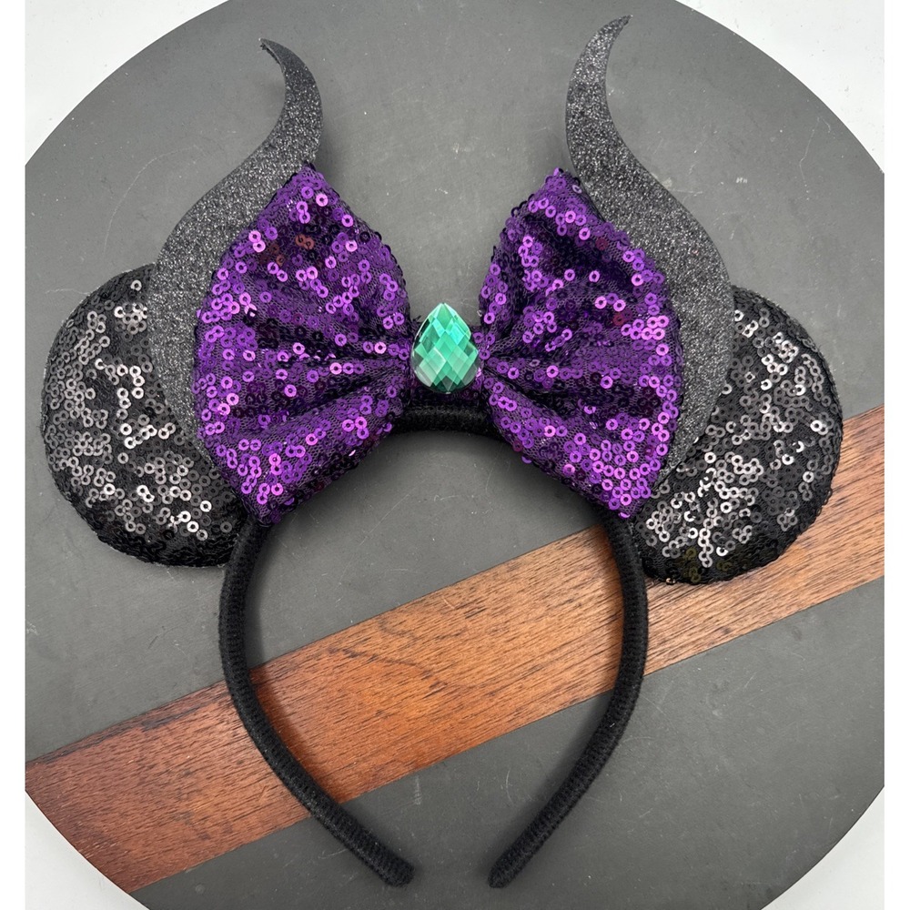 Mouse Ears Headband Sequins Halloween Bow Horn Costume Piece Dress up